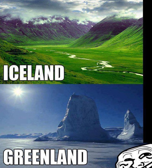 Funny and Geeky Cool Pics [3]-iceland-greenland.jpg