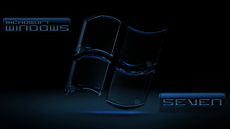 Custom Windows 7 Wallpapers - The Continuing Saga-se7en_black_glassblue.png