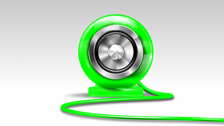 Custom Made Wallpapers-shiny-speaker-wall_green.png