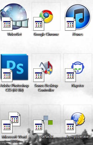 How do i remove this CD thing beside my icons on the Desktop-now-lookj.jpg