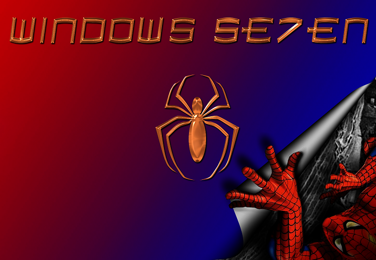 Custom Windows 7 Wallpapers - The Continuing Saga-spidey_dropshadownickdw.png