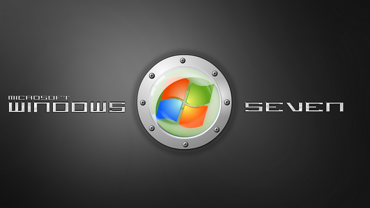 Custom Windows 7 Wallpapers - The Continuing Saga-seven-metal-green-logo.png