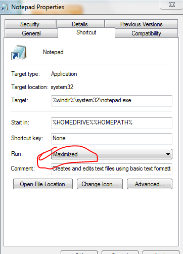 Is there a way for application windows to open up maximized?-notepad.png