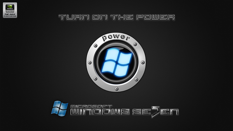 Custom Windows 7 Wallpapers - The Continuing Saga-se7en_power_button-black_carbon_steel.png