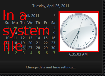 Any apps to enable more color customization for Windows 7 interface?-clock.png