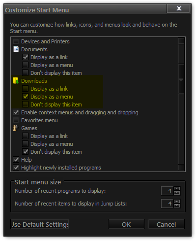 Changing 'Pictures' Shortcut to 'Downloads' in Start Menu-customize-start-menu.png