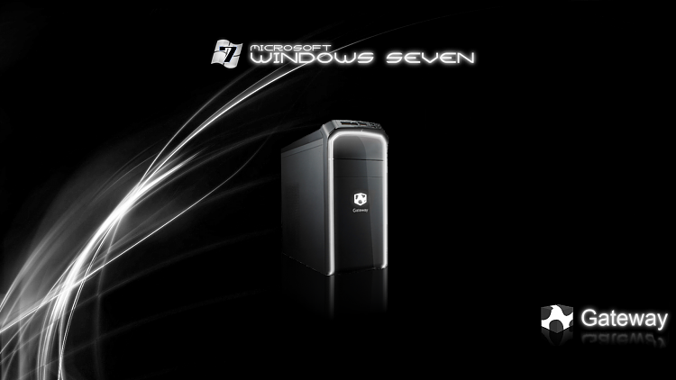 Custom Windows 7 Wallpapers - The Continuing Saga-gateway-white-n-black-windows-7-glow.png