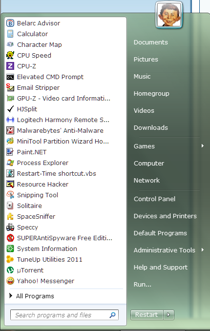 How can I put Start menu items in alphabetical order-before.png