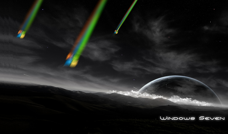 Custom Windows 7 Wallpapers - The Continuing Saga-seven-meteor-shower.png