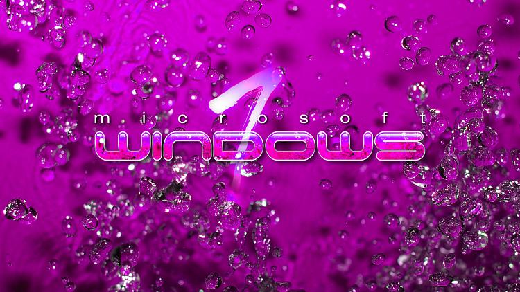 Custom Windows 7 Wallpapers - The Continuing Saga-win7-water-drops-pinkii.jpg