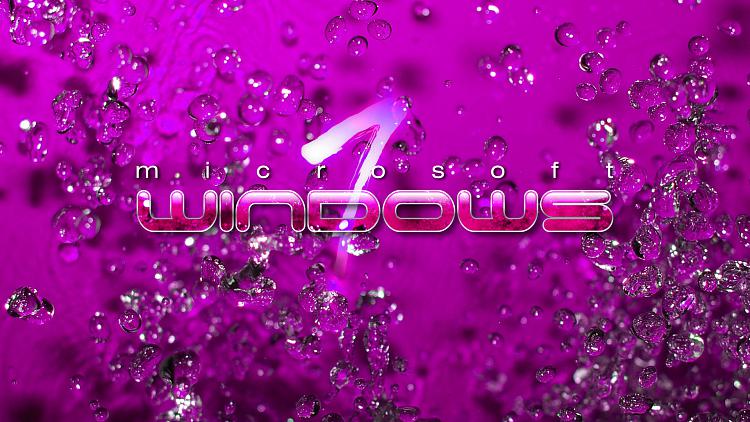 Custom Windows 7 Wallpapers - The Continuing Saga-win7-water-drops-pink.jpg