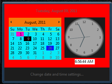 How do I change clock color and remove the &quot;Show Desktop&quot; button?-clock2.png