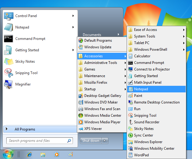 How to create a windows xp toolbar and start menu-cascading_menu.png