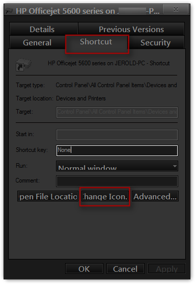 How to change icon in devices and printers-hp-officejet-5600-series-pc-shortcut-properties.png