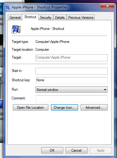 Change default iPhone 4S icon-shorcut-properties.jpg