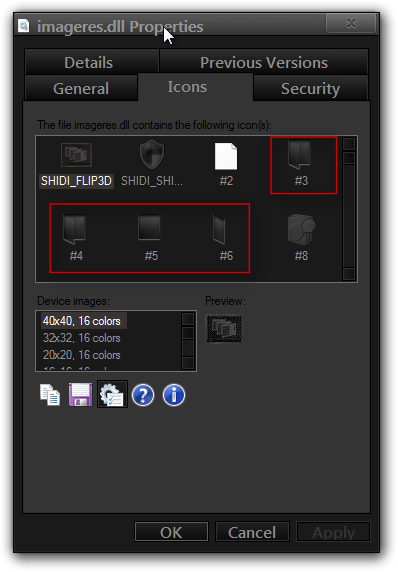 Could I replace these 2 Icons with the Icon of my desired choice?-imageres.dll-properties.png