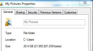 How do I unmerge User folder and 'My Pictures' folder merged in error-capture.jpg