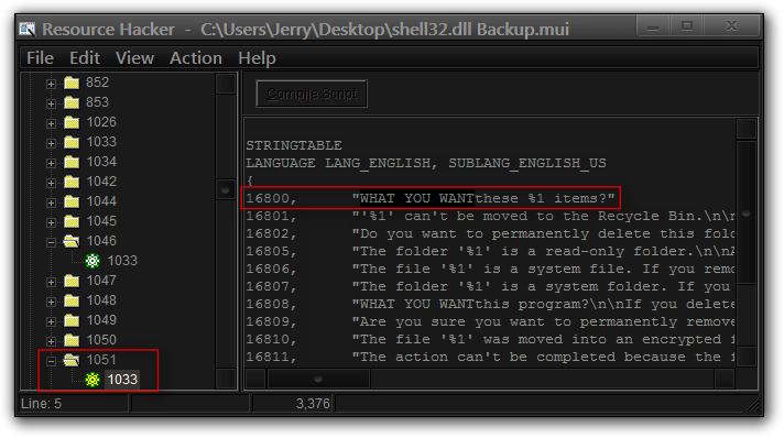 Changing the Recycle Bin Delete Confirmation Message.-resource-hacker-cusersjerrydesktopshell32.dll-backup.mui.png