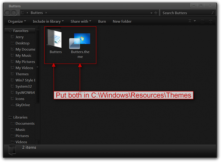 Move the address bar below the menu bar in Windows Explorer-butters.png