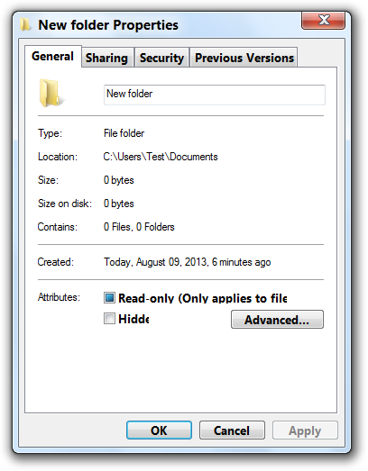Replace default Windows 7 &quot;Thin Character&quot; Fonts-new-folder-properties.png