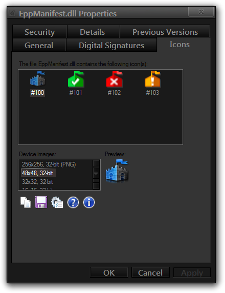 How can I find the name/location of a system tray icon file?-eppmanifest.dll-properties.png