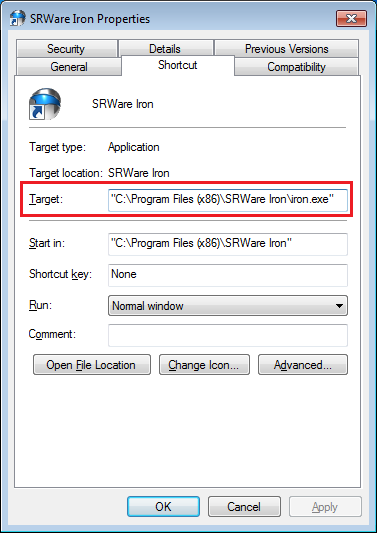SRWare Iron creates second icon when Pinned to Taskbar-iron3.png