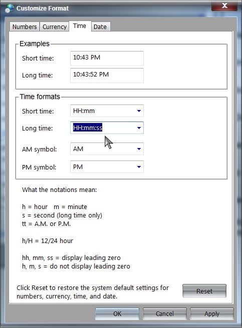 How do i change the default time format in windows 7 starter solved windows 7 forums