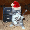 Have your avatar 'Christmastzized'-cat-guitar2.gif