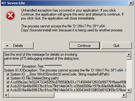 Detailed procedure using RT7 Lite-unhandeled-exception-has-occured.png