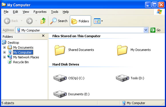 How to Create a button on Toolbar in Windows 7?-windows-xp-folders-tree-show.jpg