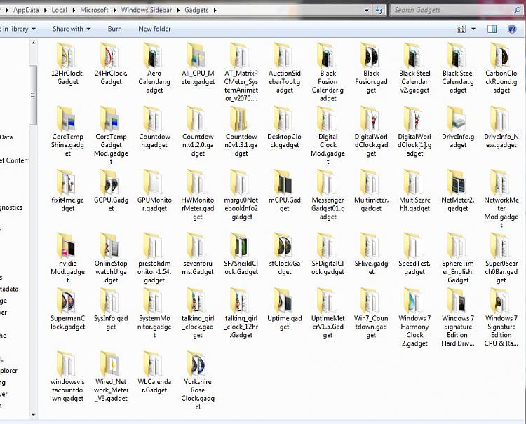 windows 7 gadgets stopped. Problem even Name: BEX-gadget_folder_2-17_2010.jpg