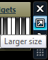 Resizing Gadgets using the Larger Size/Smaller Size Button-largetsizebutton.png