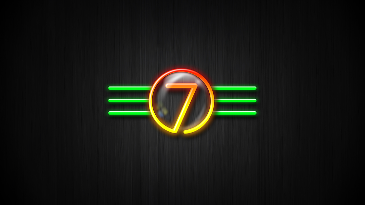 Custom Windows 7 Wallpapers - The Continuing Saga-neon-7_green.png