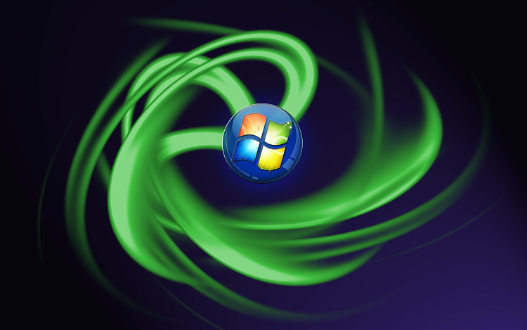 Custom Windows 7 Wallpapers - The Continuing Saga-windows-spiral-green.png