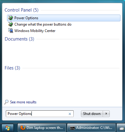 Dim laptop screen through windows-start-power-options.png