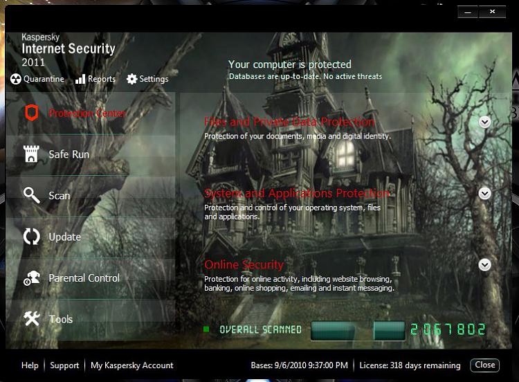 Kpapersky Internet Security 2011 - Glass Skin Collection-house-ghost.jpg