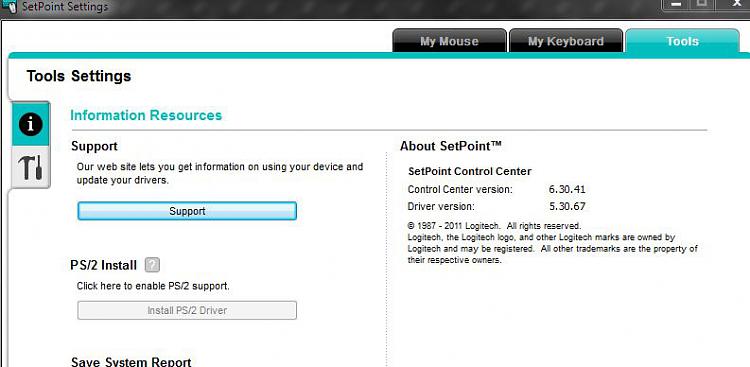 logitech setpoint 6.32.20