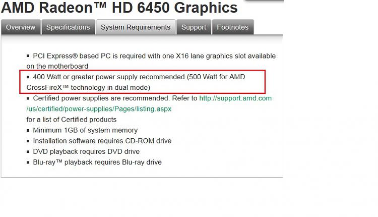 Will AMD Radeon HD 6450 work on my PC?-radeon-power-req.jpg