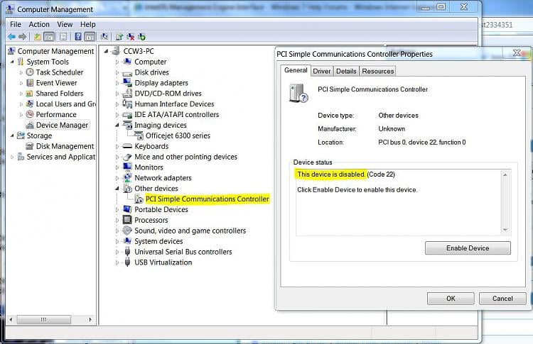 Intel R Management Engine Interface   -  11