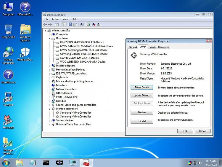 Nvme win7 deals