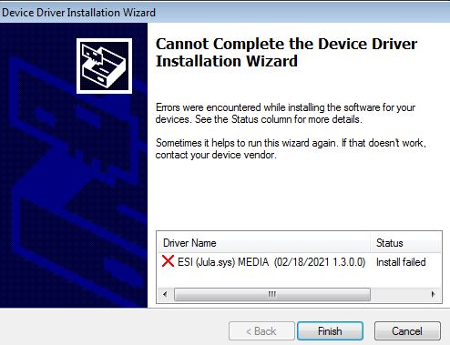Soundcard ESI JULI@ drivers suddenly fail during install-failed.jpg