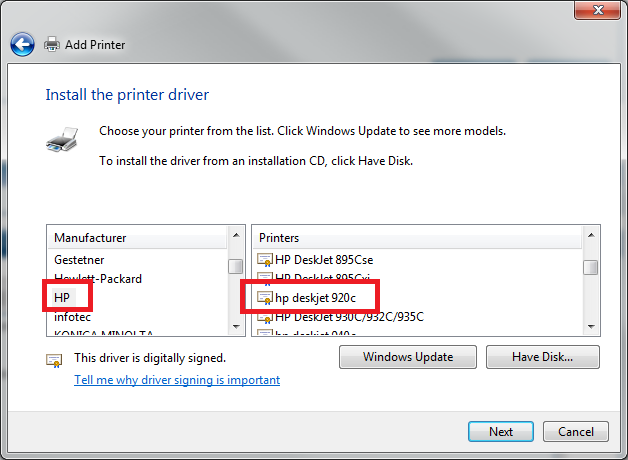 Making Windows 7 install a driver for an old printer-2.png