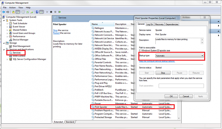 Making Windows 7 install a driver for an old printer-print_spooler.png