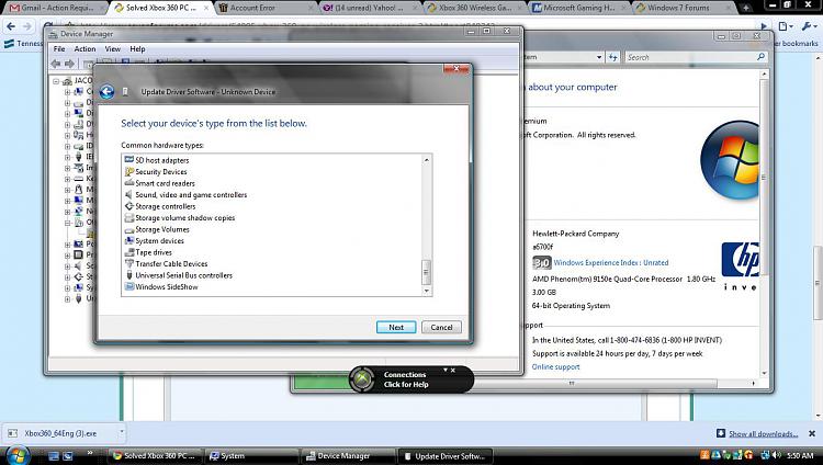 pc wireless gaming receiver driver windows 7