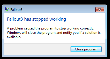 Windows 7 fallout 3, new game crash. Please help-fallout-3-crash.png