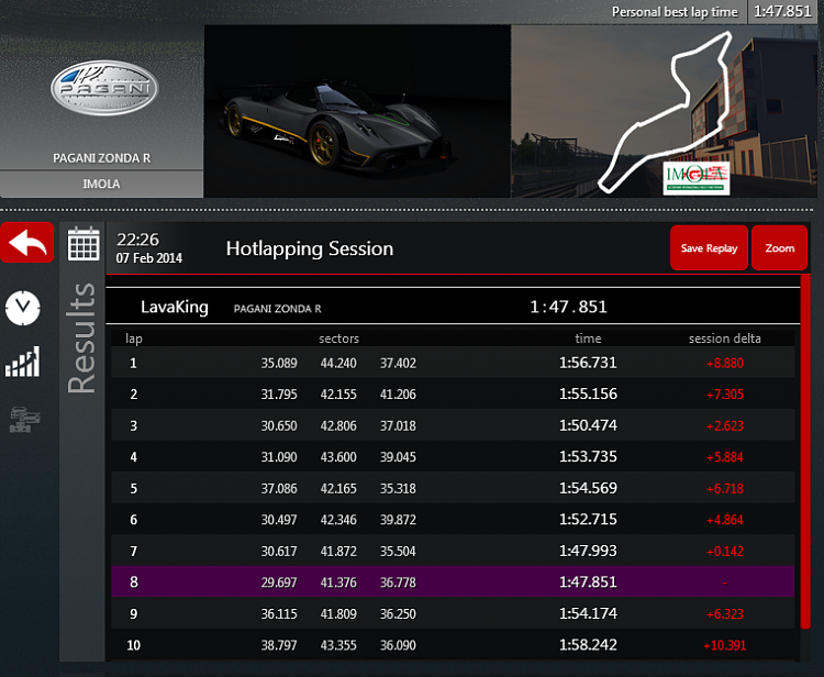 Assetto Corsa (Racing Game)-assetto-corsa-pagani-zonda-imola.png