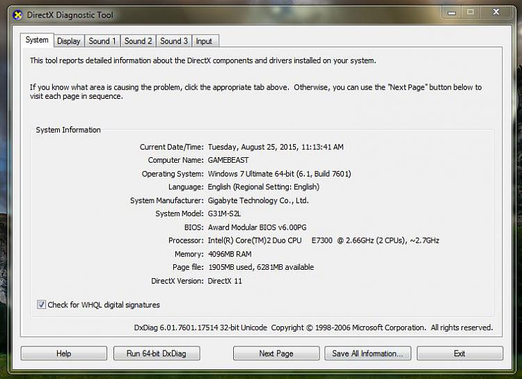 How to check directx version on windows 7 windows 10 How to check directx version on windows 7 windows 10