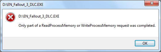 Memory leak after trying to run fallout 3 DLC installer-fallout3error.png