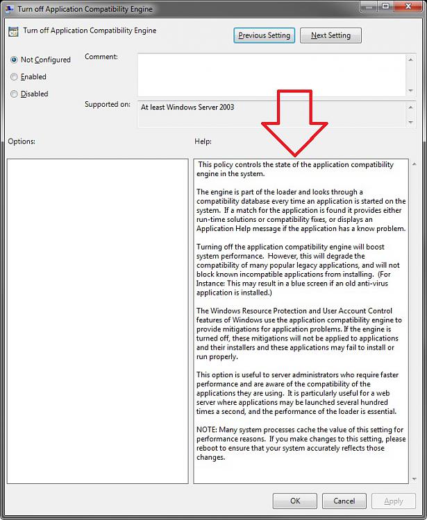 How to turn off application compatibility engine-warning.jpg