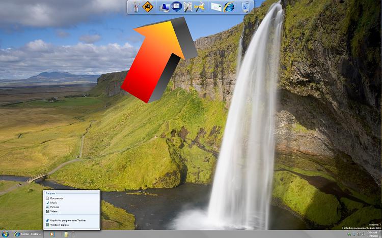 put toolbar on top of screen